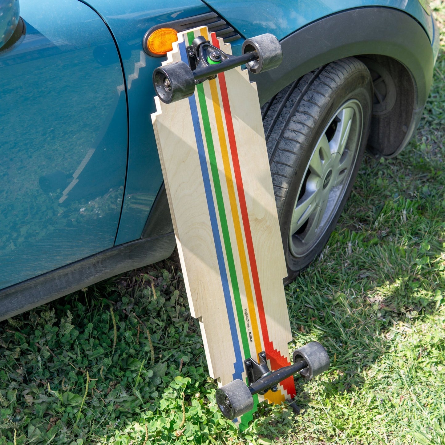 BigBoldPixel – Pixel Art Longboard / Surfskate / Skateboard (34") - Kutalp
