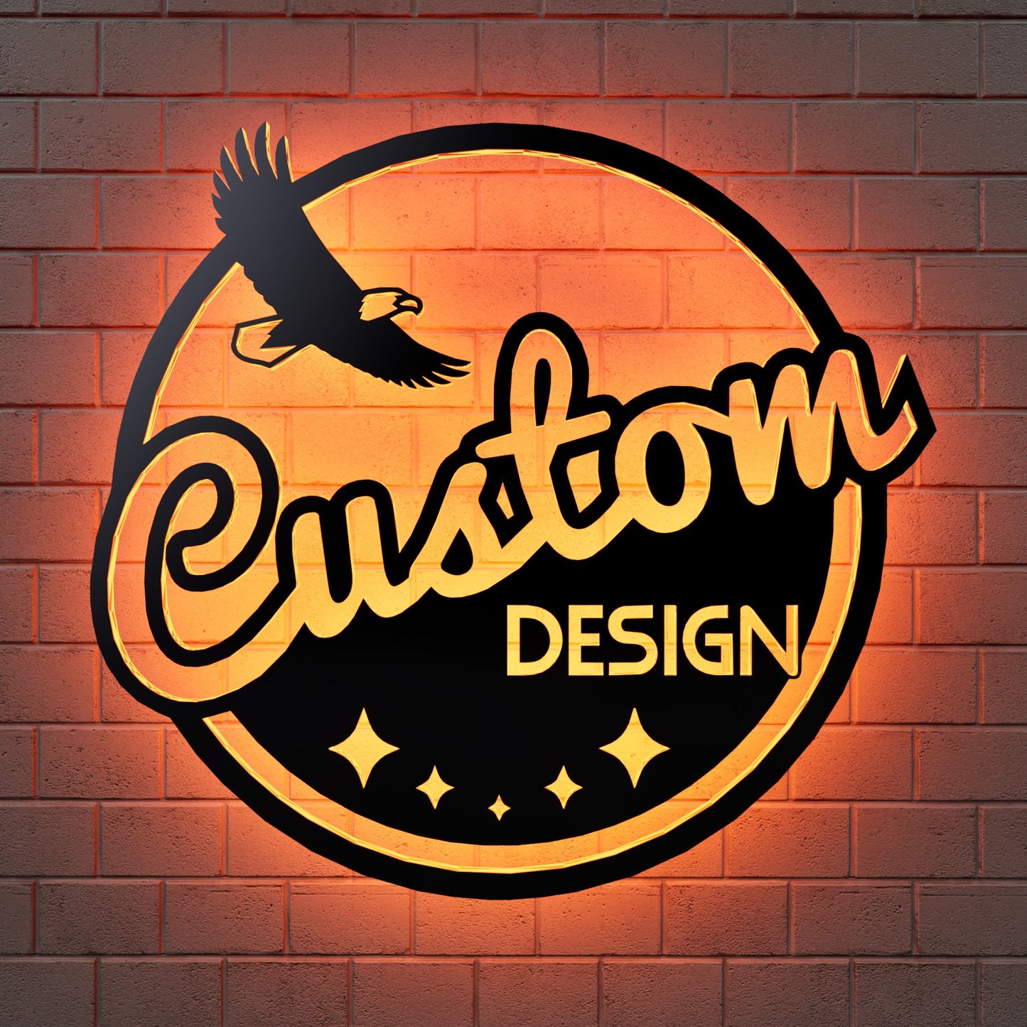 Personalized Business Logo Design RGB Led Wall Sign - Kutalp