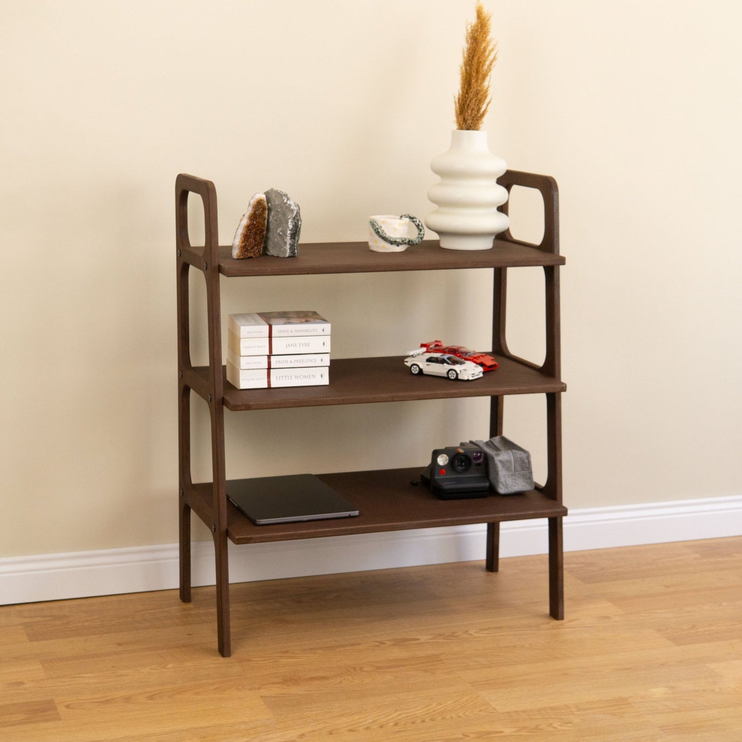 TARSA Bookcase Mid - Century, Ladder Bookshelf, Scandinavian Bookcase - Kutalp