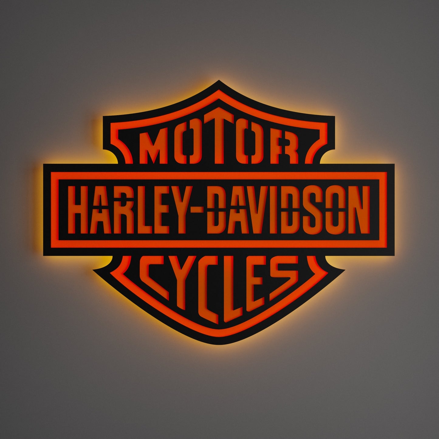 Harley Davidson Colored Wall Sign - Kutalp