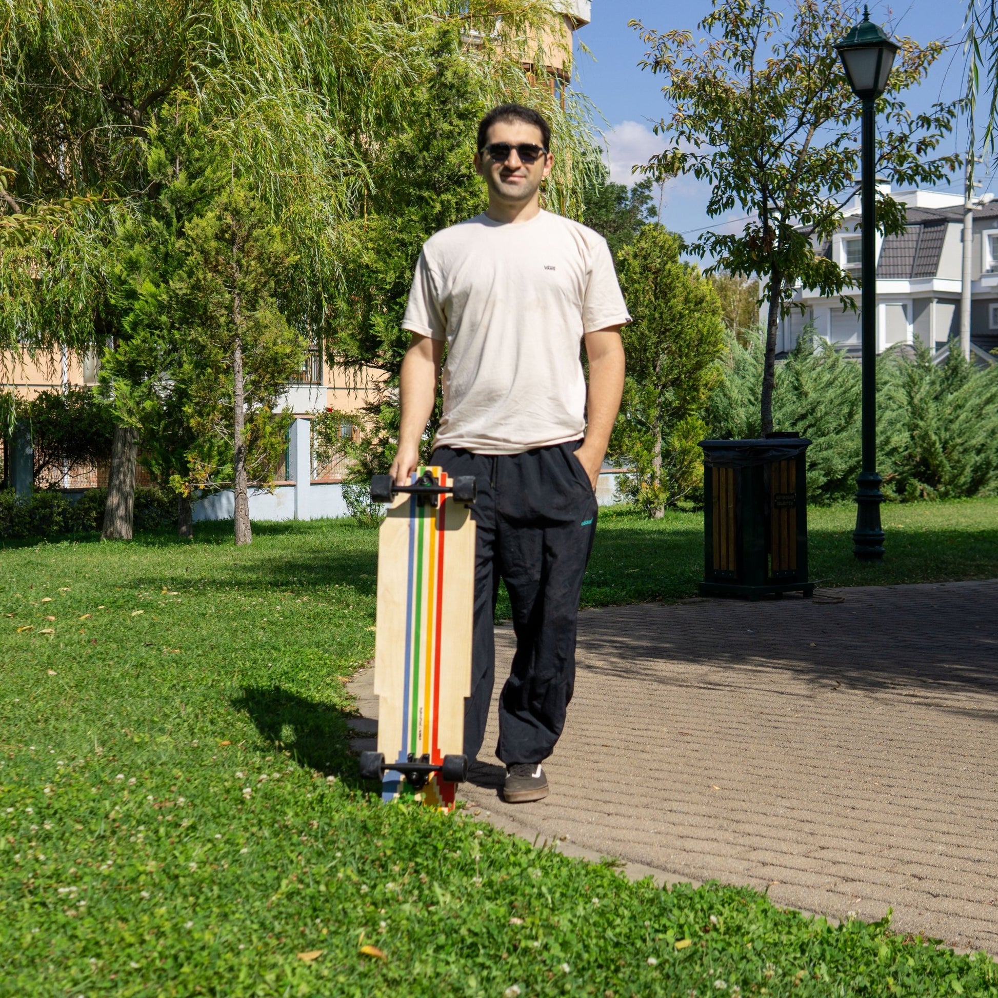 BigBoldPixel – Pixel Art Longboard / Surfskate / Skateboard (34") - Kutalp