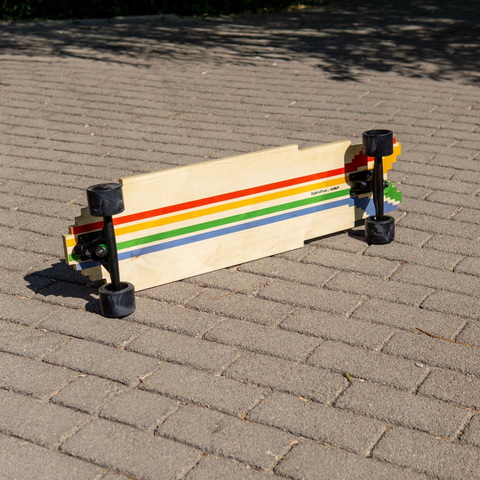 BigBoldPixel – Pixel Art Longboard / Surfskate / Skateboard (34") - Kutalp