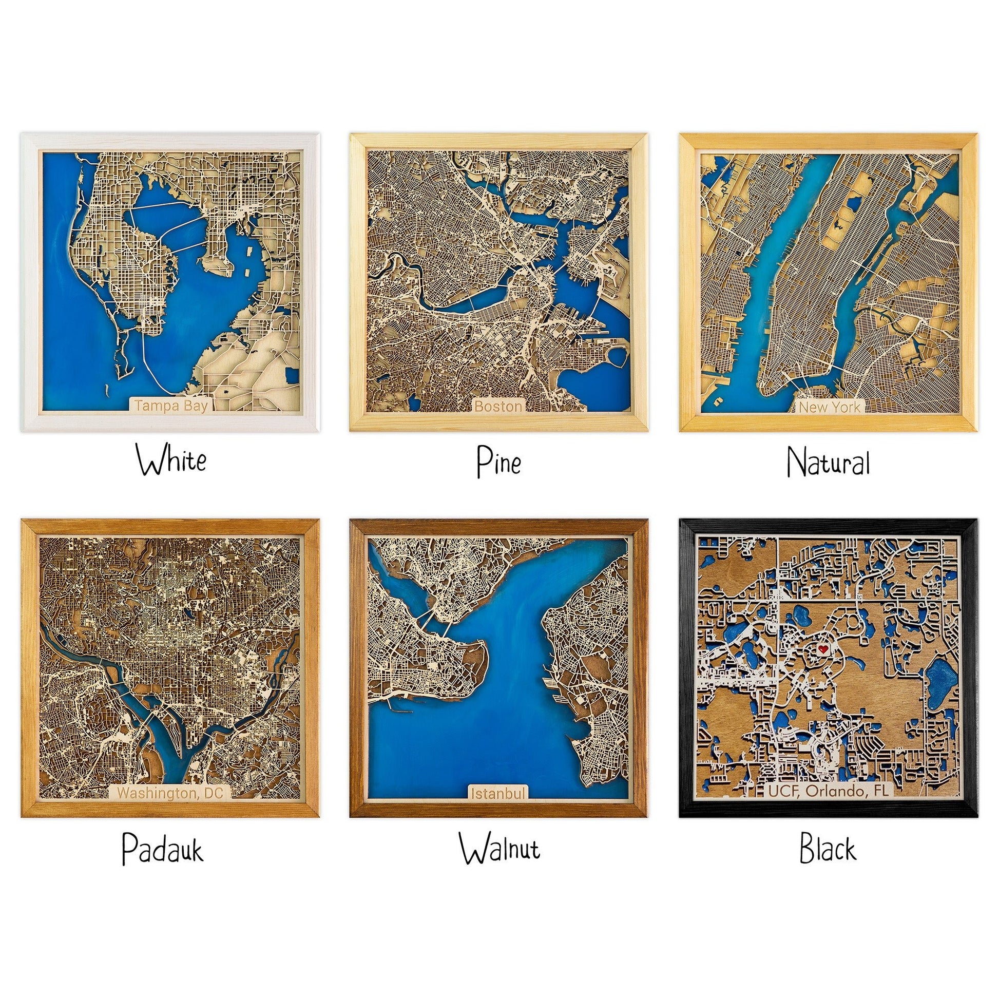 Coronado, CA City Map | Wood & Epoxy - Kutalp