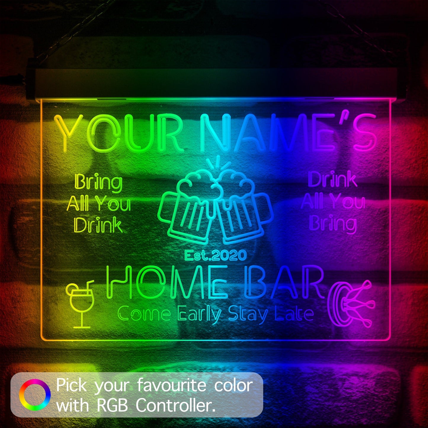 Home Bar Neon Wall Sign - Kutalp