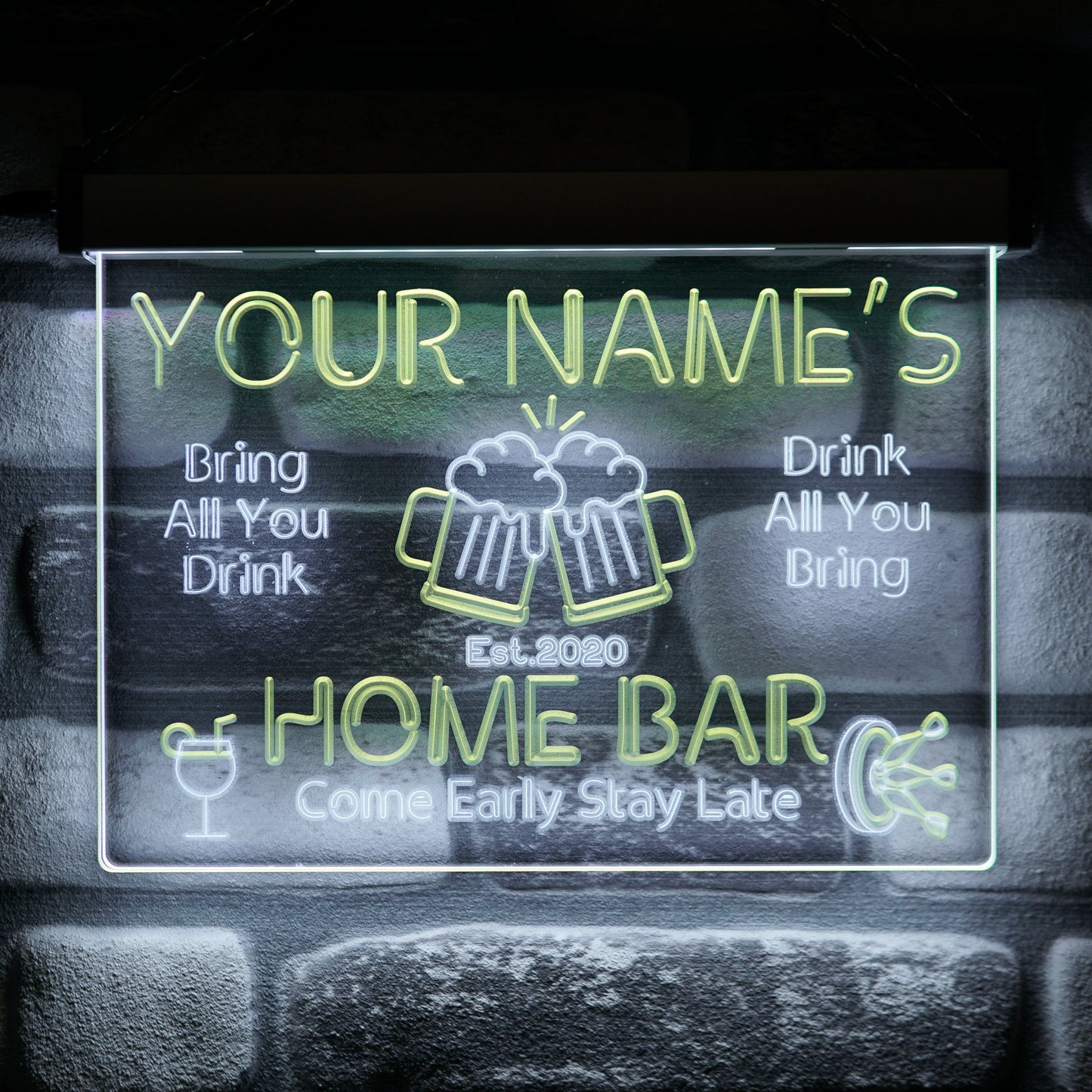 Home Bar Neon Wall Sign Duo - Kutalp