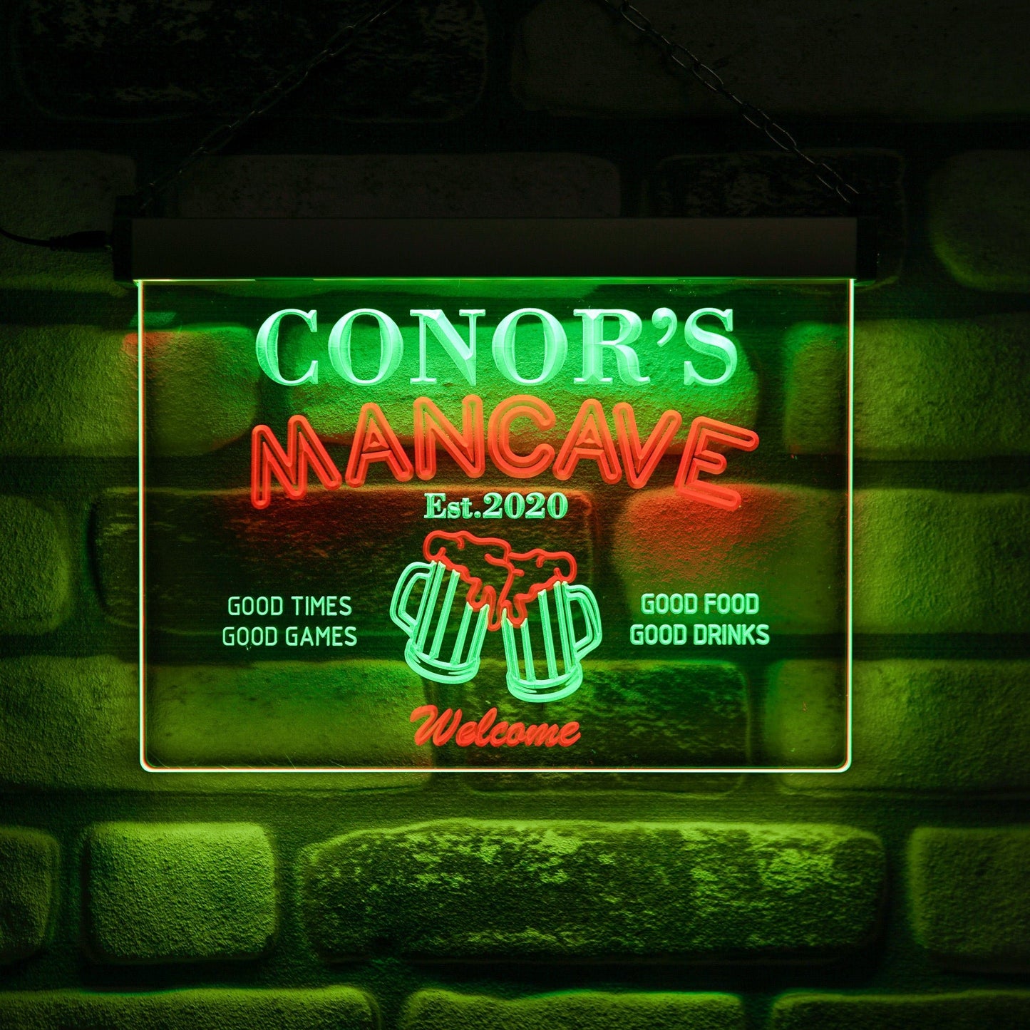 Man Cave Neon Wall Sign Duo - Kutalp