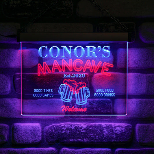 Man Cave Neon Wall Sign Duo - Kutalp