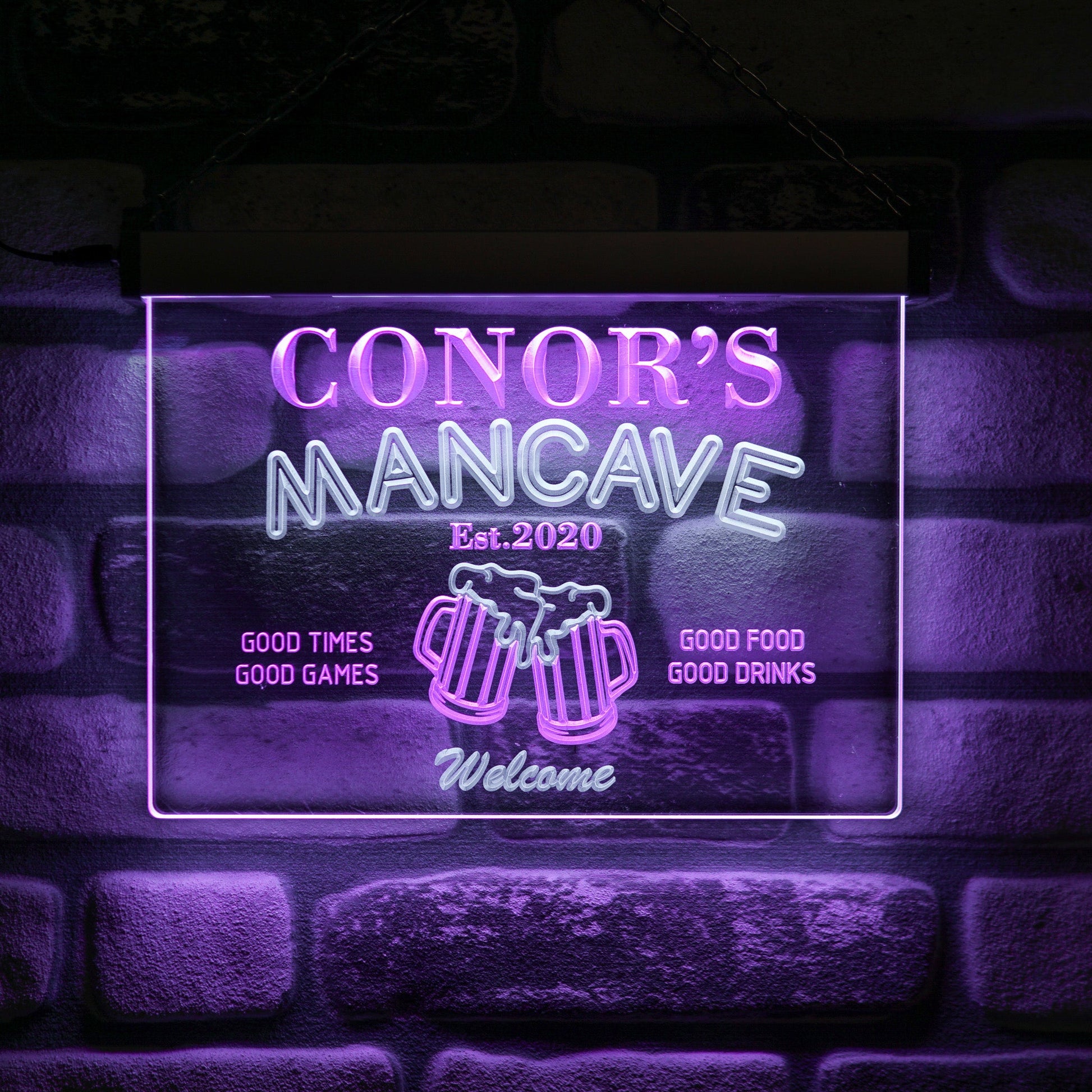 Man Cave Neon Wall Sign Duo - Kutalp