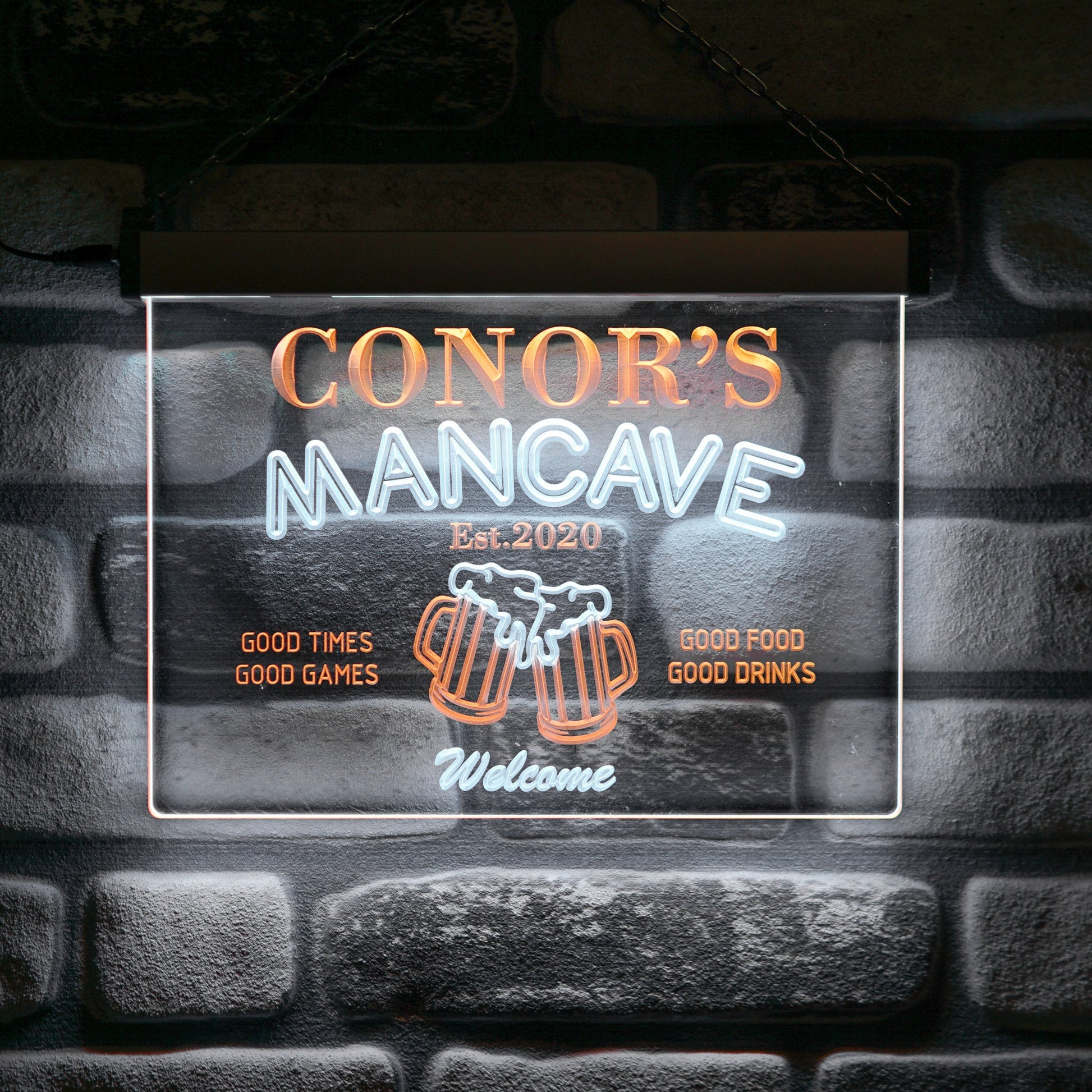 Man Cave Neon Wall Sign Duo - Kutalp