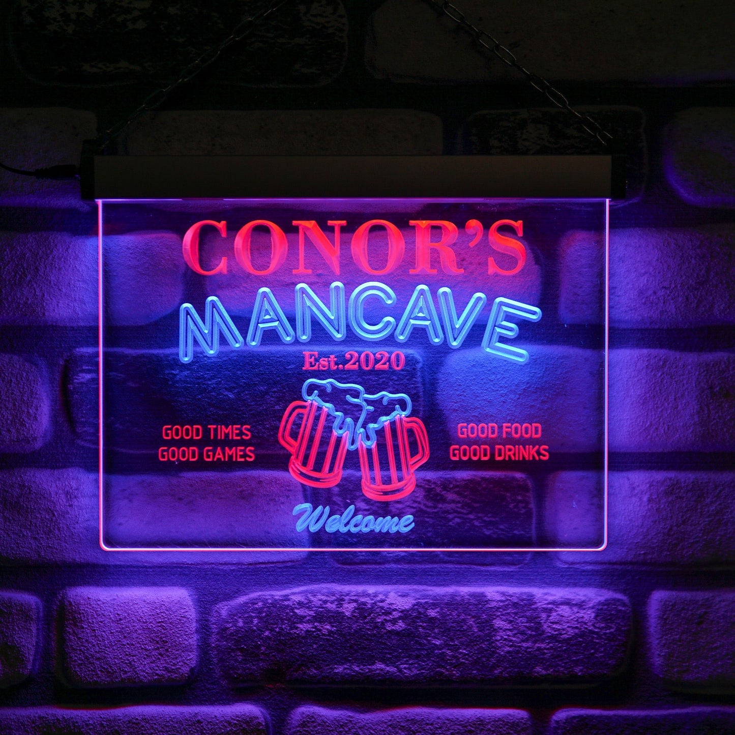 Man Cave Neon Wall Sign Duo - Kutalp