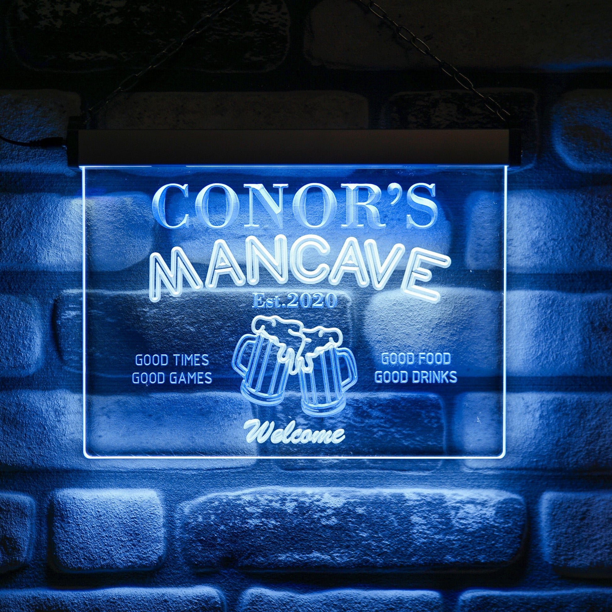 Man Cave Neon Wall Sign Duo - Kutalp