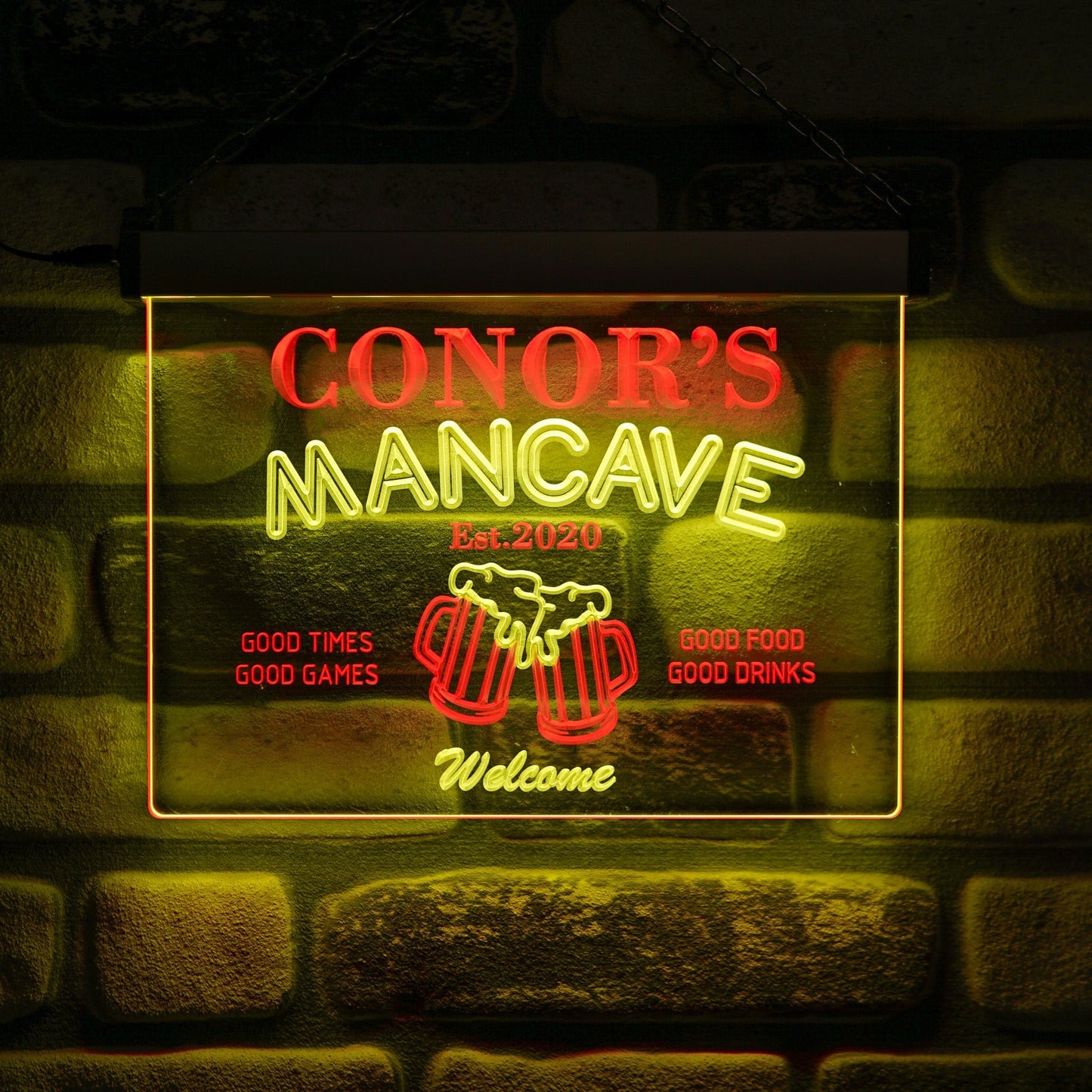 Man Cave Neon Wall Sign Duo - Kutalp