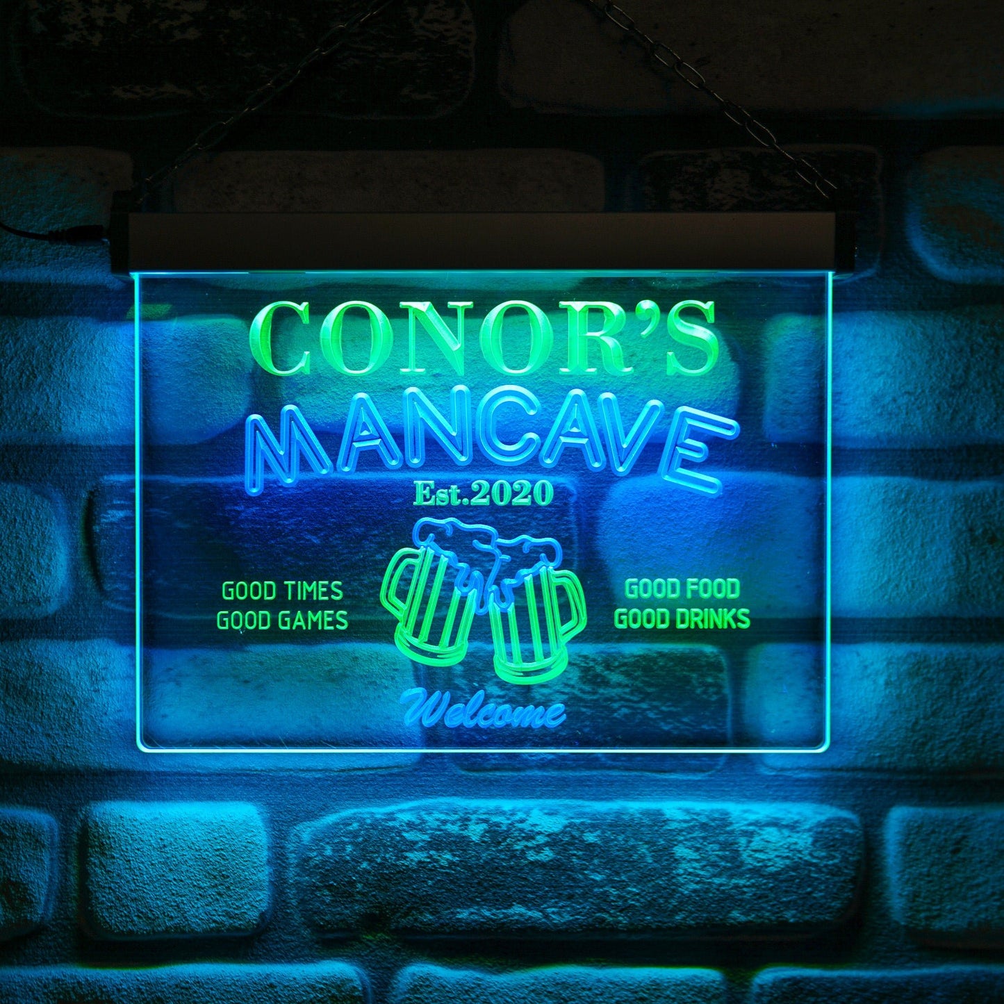 Man Cave Neon Wall Sign Duo - Kutalp