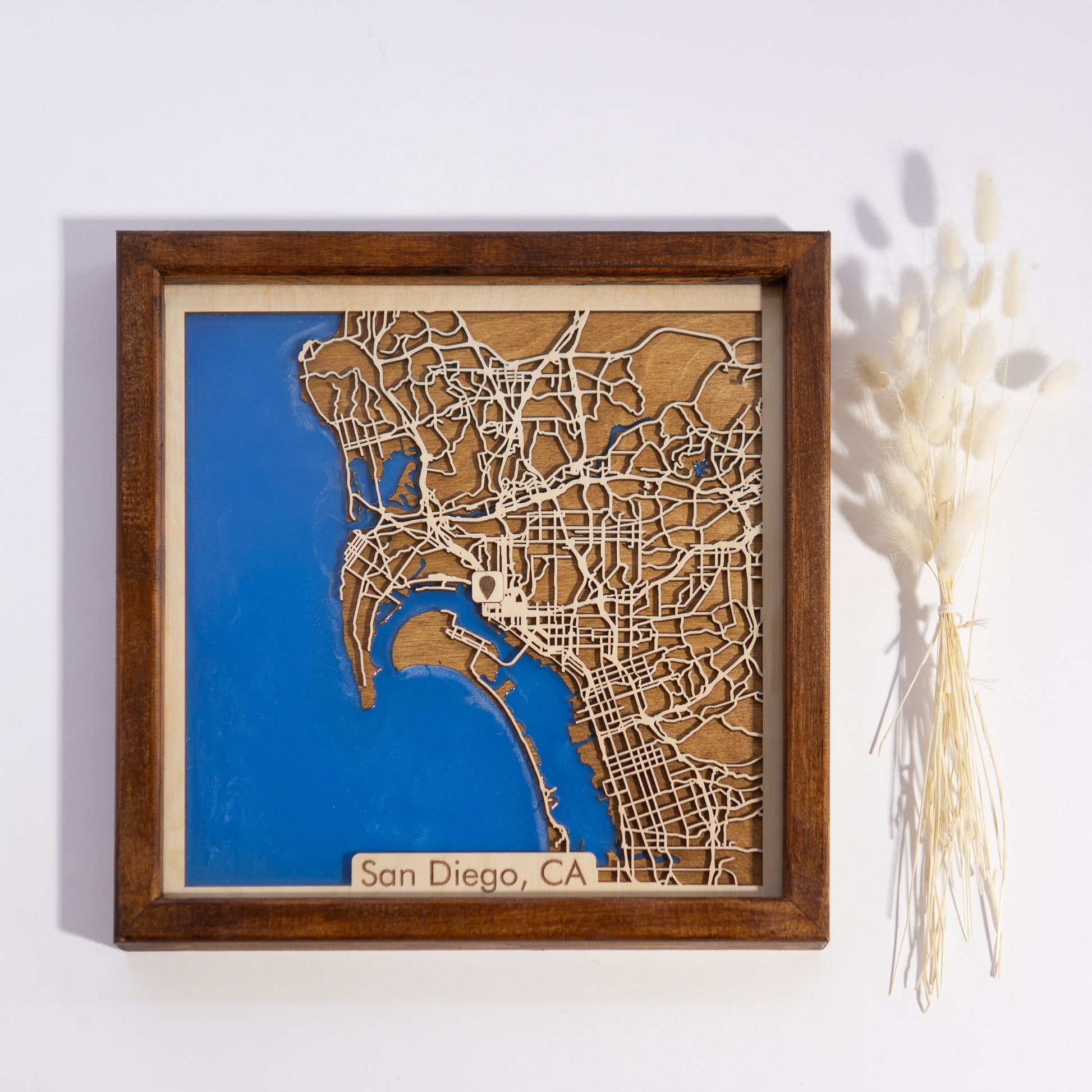 San Diego, CA City Map | Wood & Epoxy - Kutalp