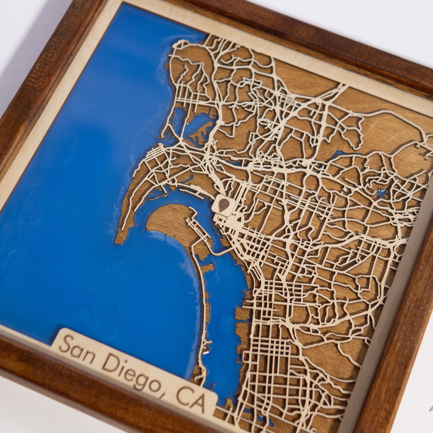 San Diego, CA City Map | Wood & Epoxy - Kutalp