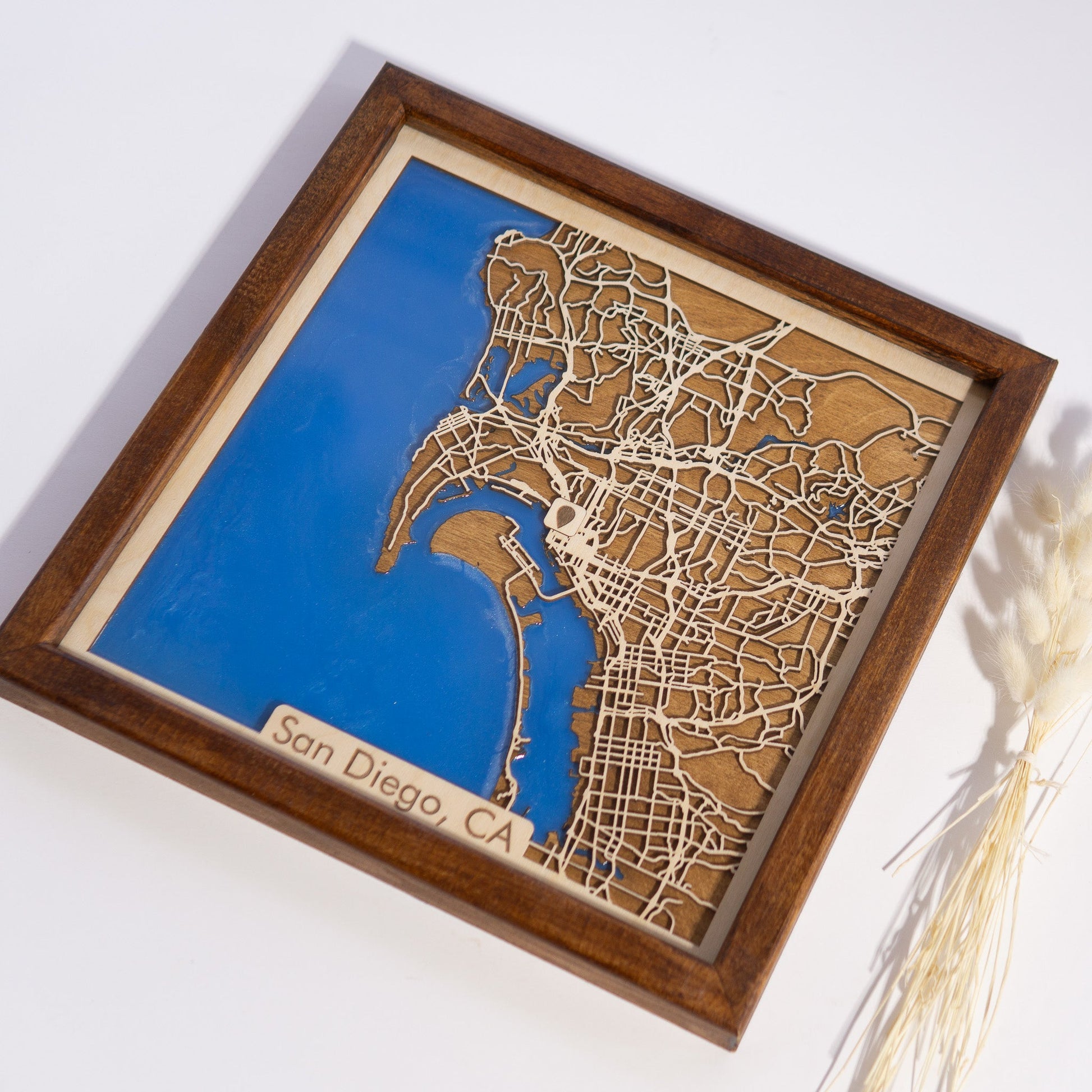 San Diego, CA City Map | Wood & Epoxy - Kutalp