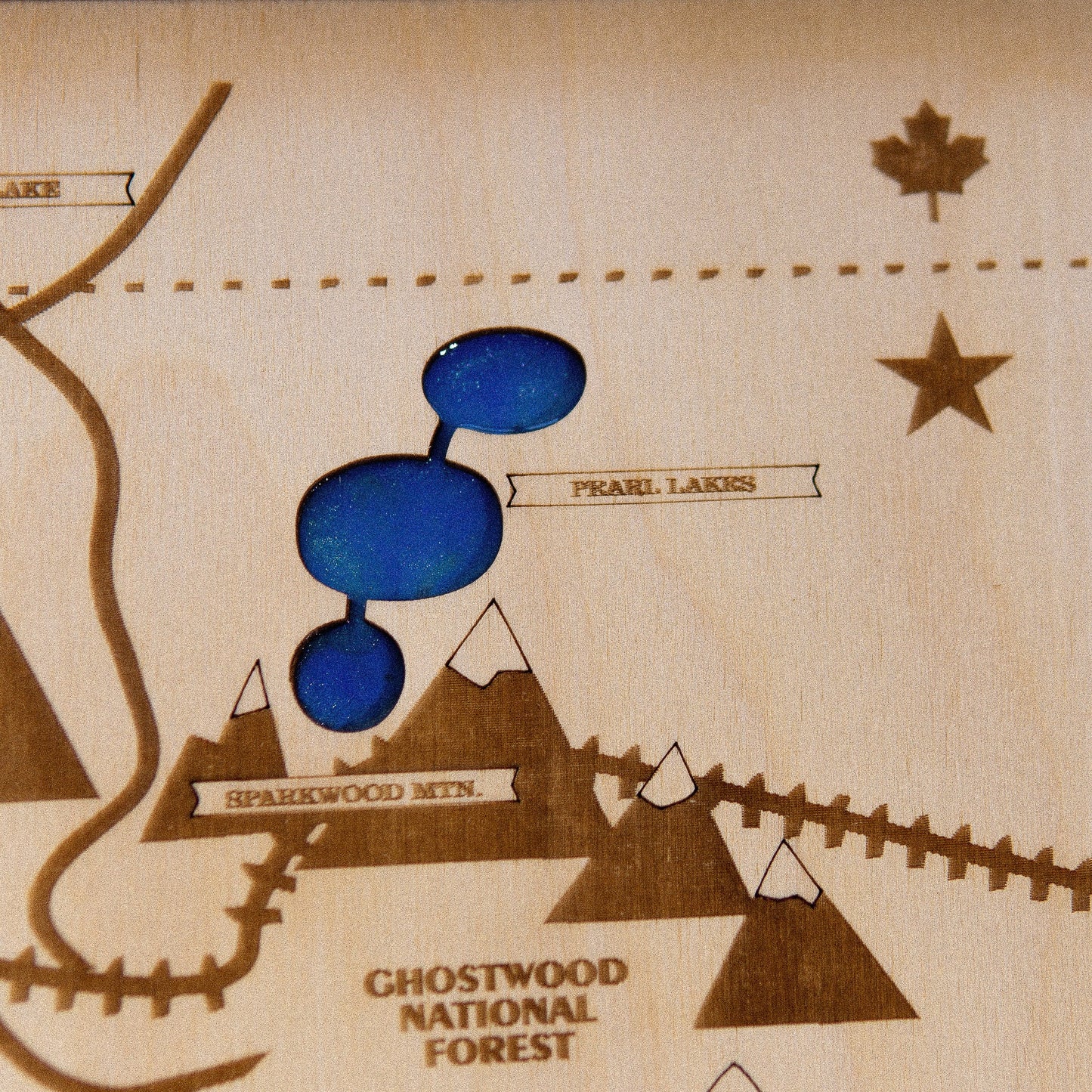 Twin Peaks City Map, Bookhouse Boys, Wood & Epoxy - Kutalp