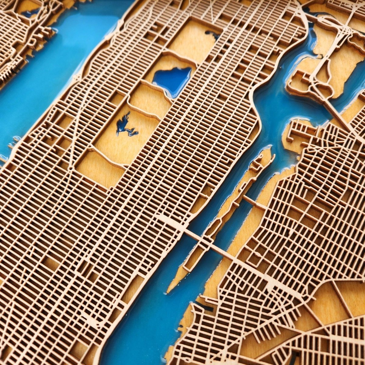 Wooden Map of Any City