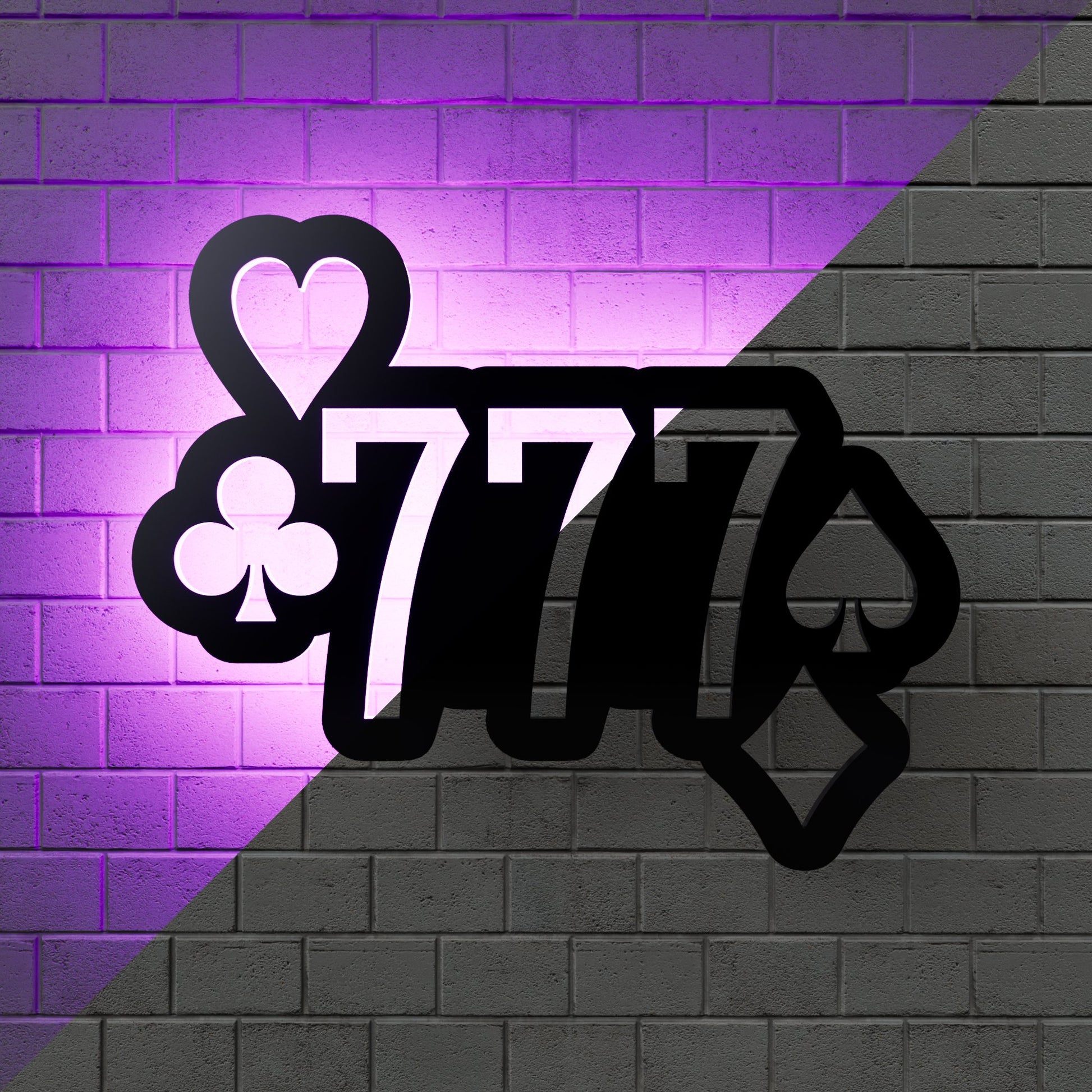 777 Slot Casino RGB Led Wall Sign: Elevate Your Game - Kutalp