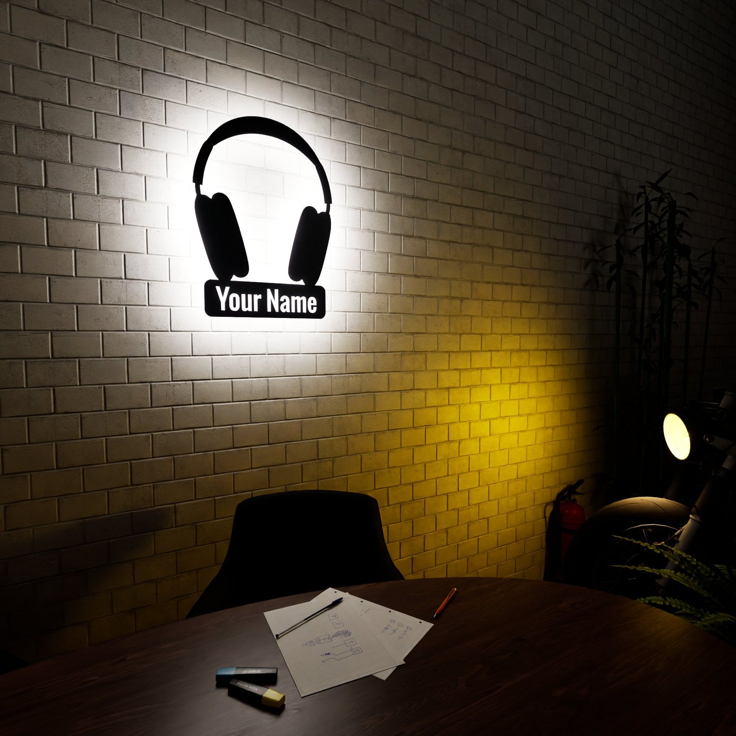 AirPods Max RGB Led Wall Sign Personalized - Kutalp