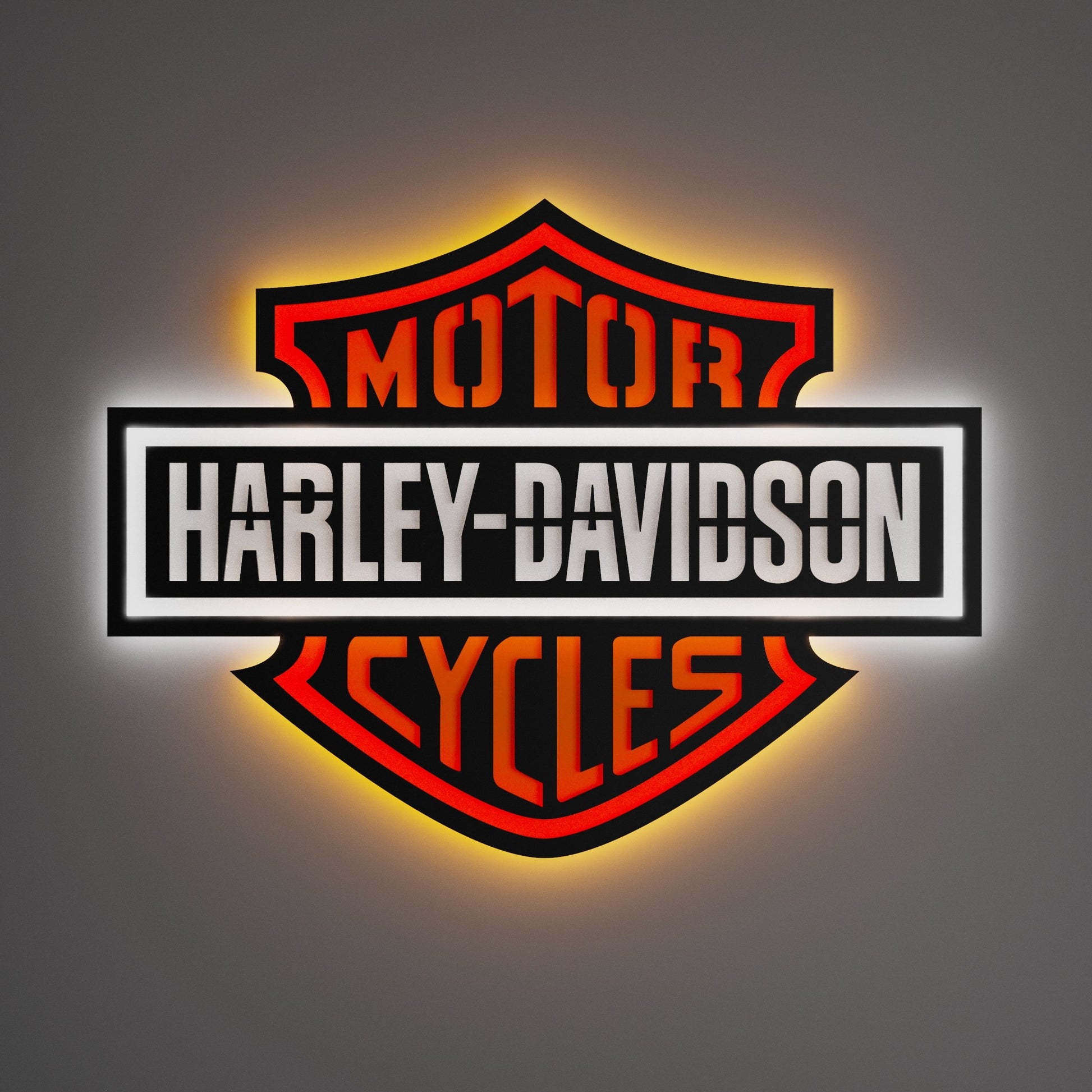 Harley Davidson Colored Wall Sign - Kutalp