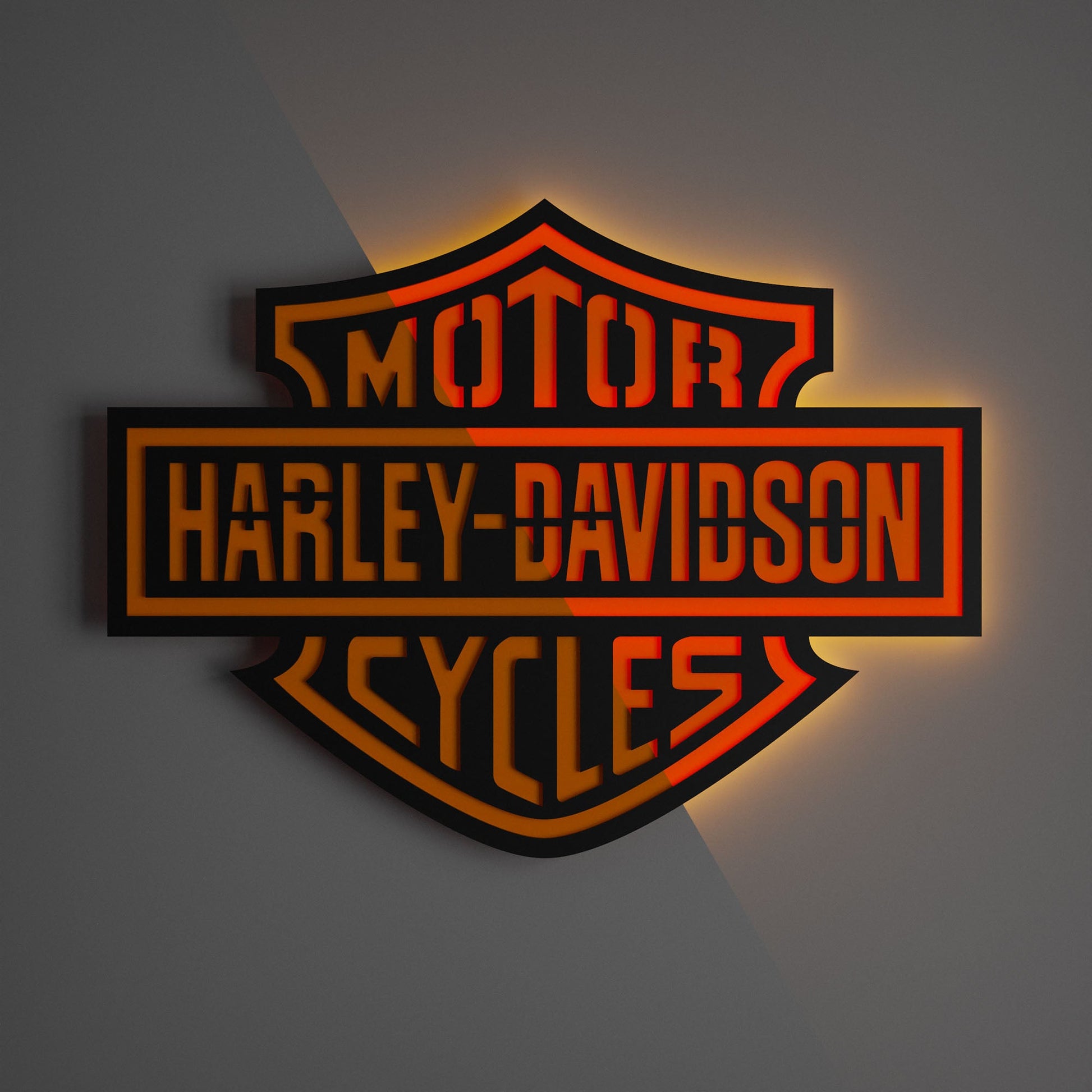 Harley Davidson Colored Wall Sign - Kutalp